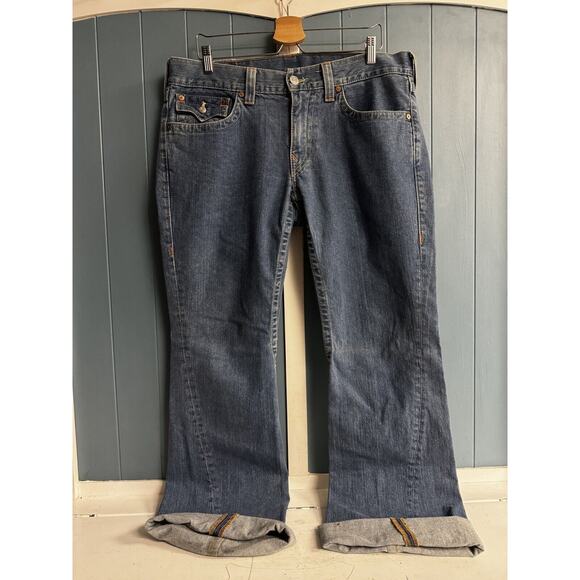 True Religion Y2K Vintage Joey Basic Mens Baggy‎ Jeans 34 x 33 Streetwear EUC - Picture 2 of 12